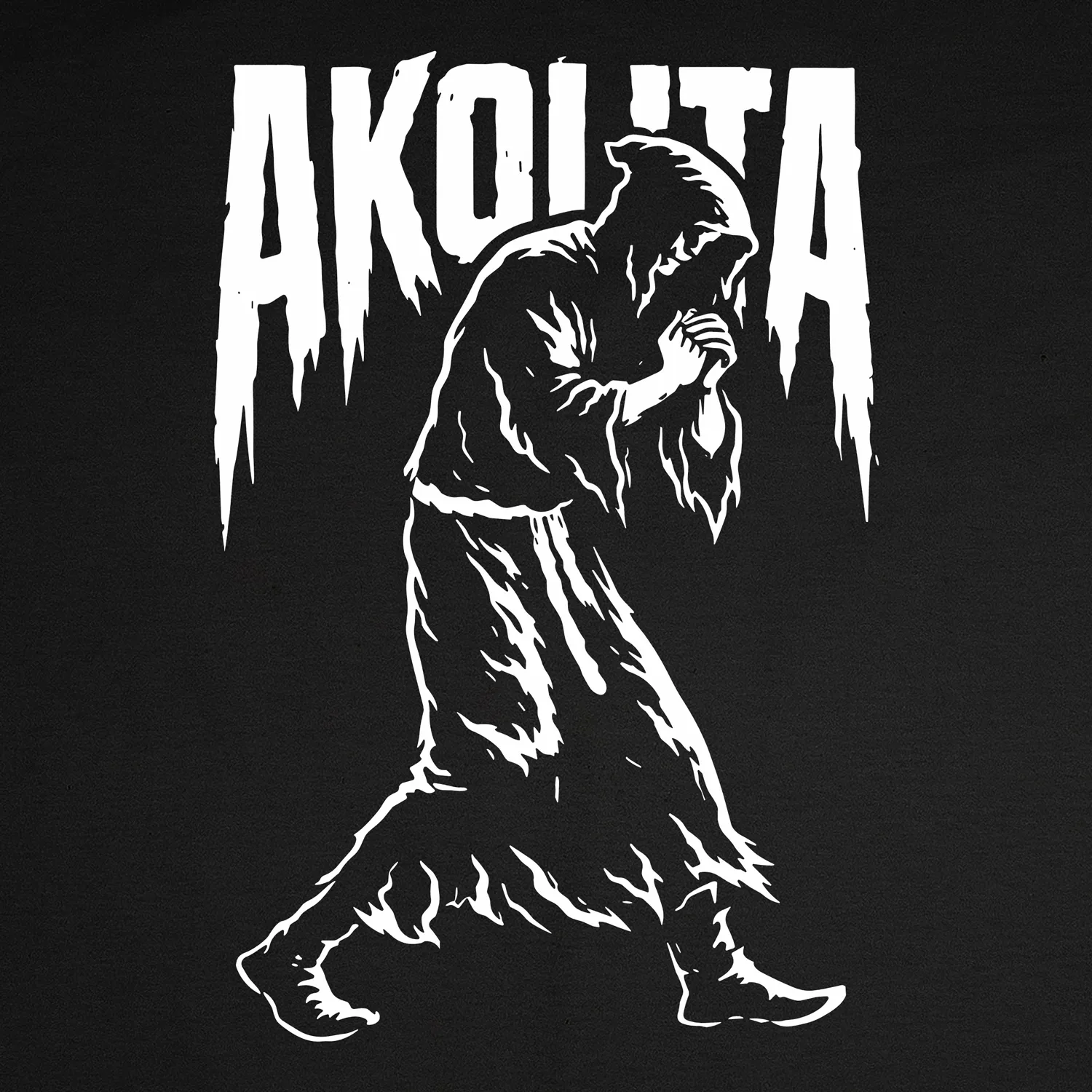 Arkadikuss Logo Basic Black Hoodie - Image 2