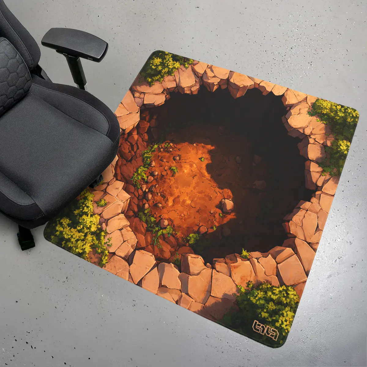Floor Mat Impact Crater