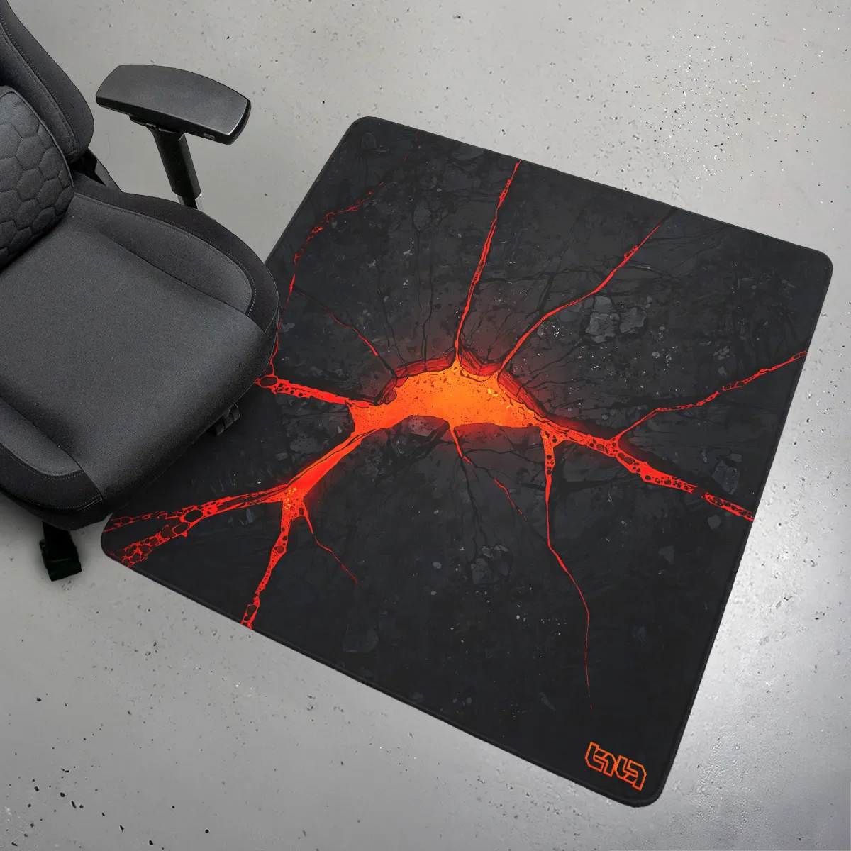 Floor Mat Lava Cracks