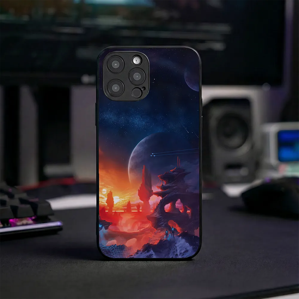 Glass Phone Case Alien Horizon