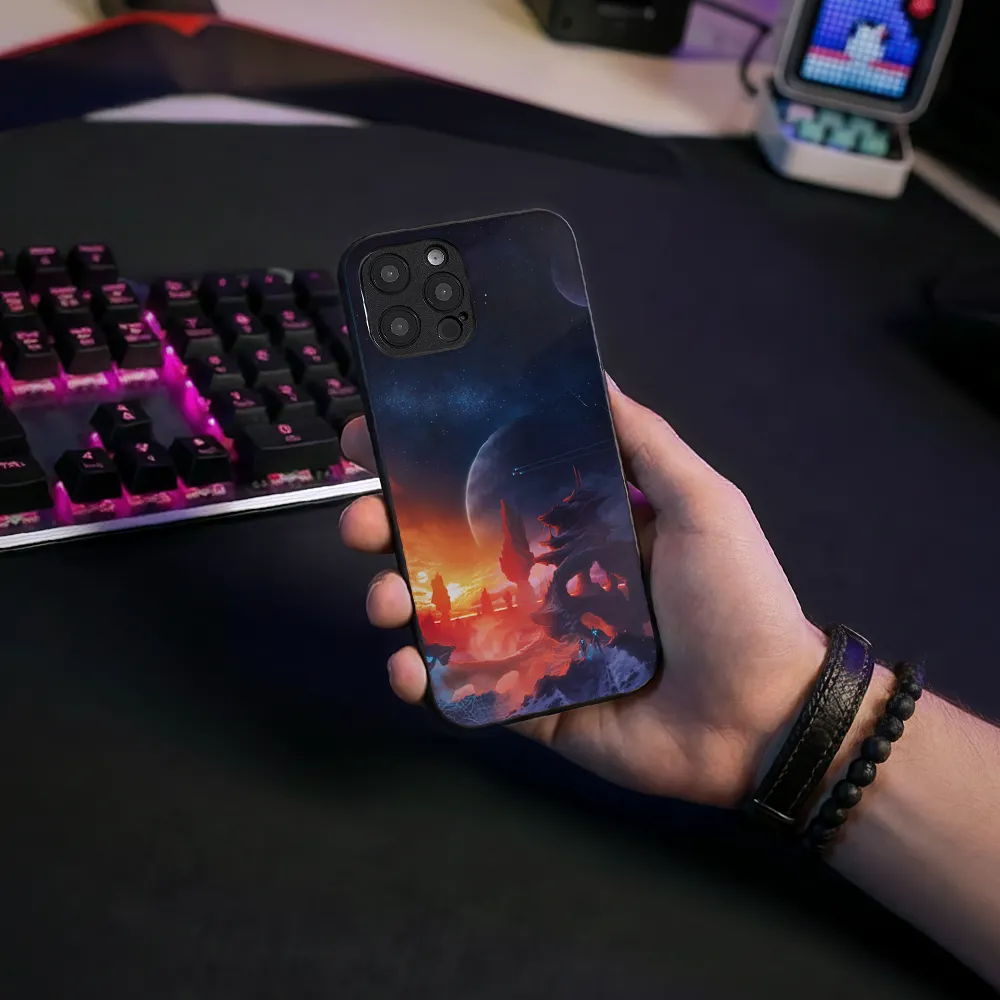 Glass Phone Case Alien Horizon - Image 6