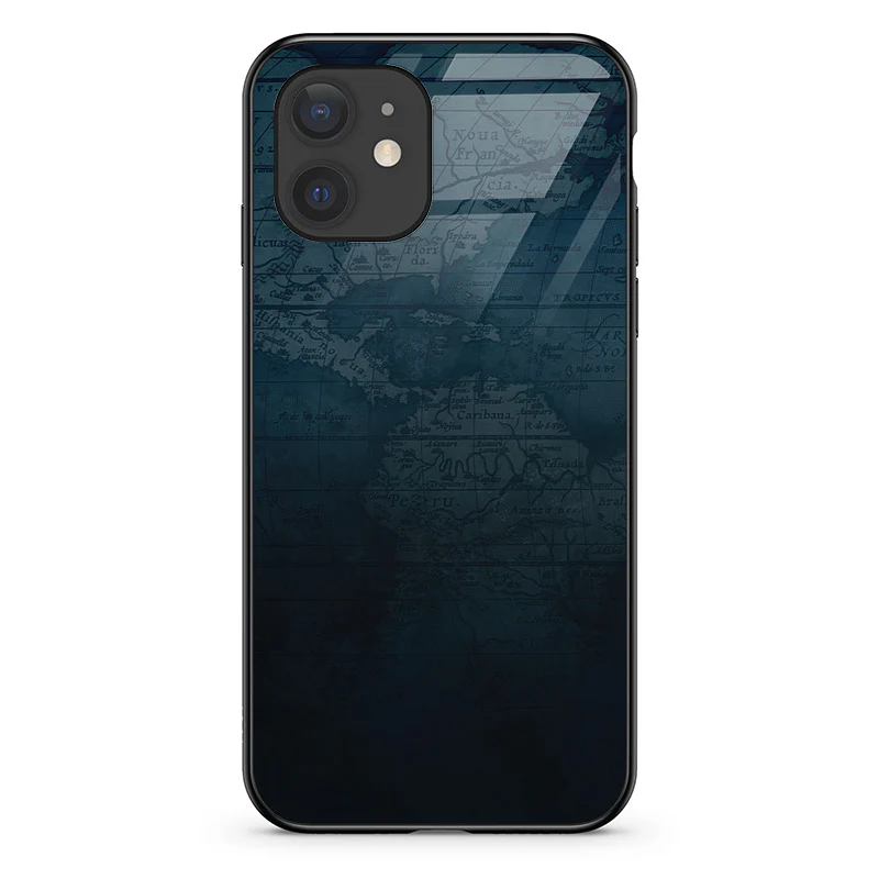 Glass Phone Case Americas Map - Image 27