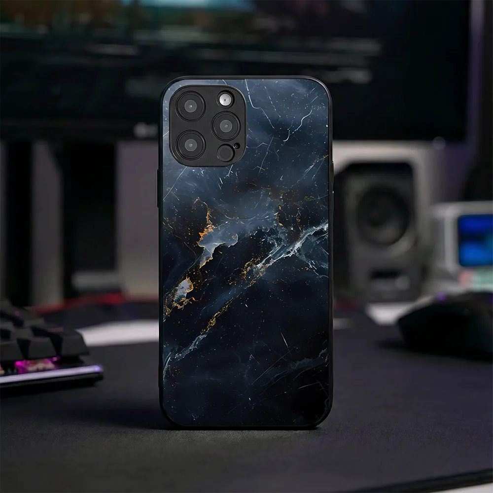 Glass Phone Case Cracked Ice