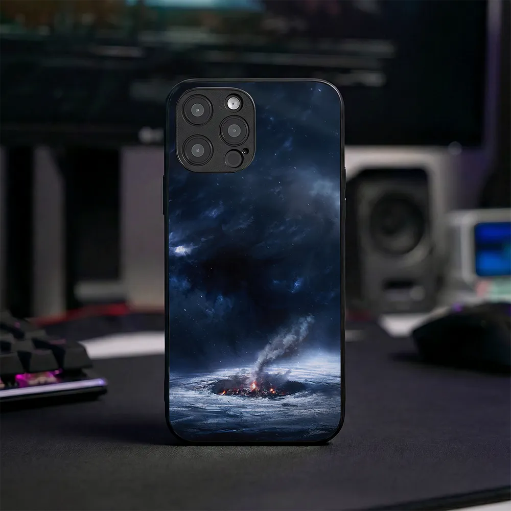 Glass Phone Case Incoming Snow Storm