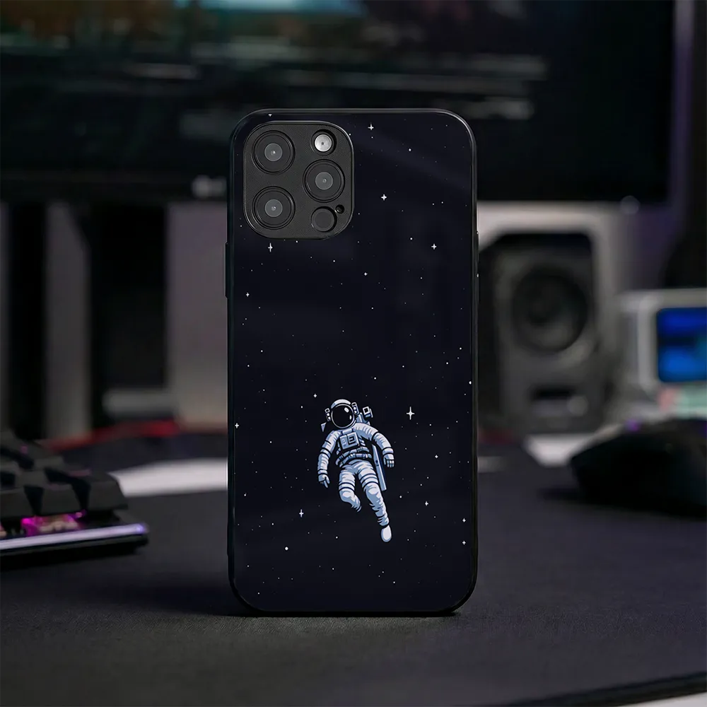Glass Phone Case Lost Astronaut
