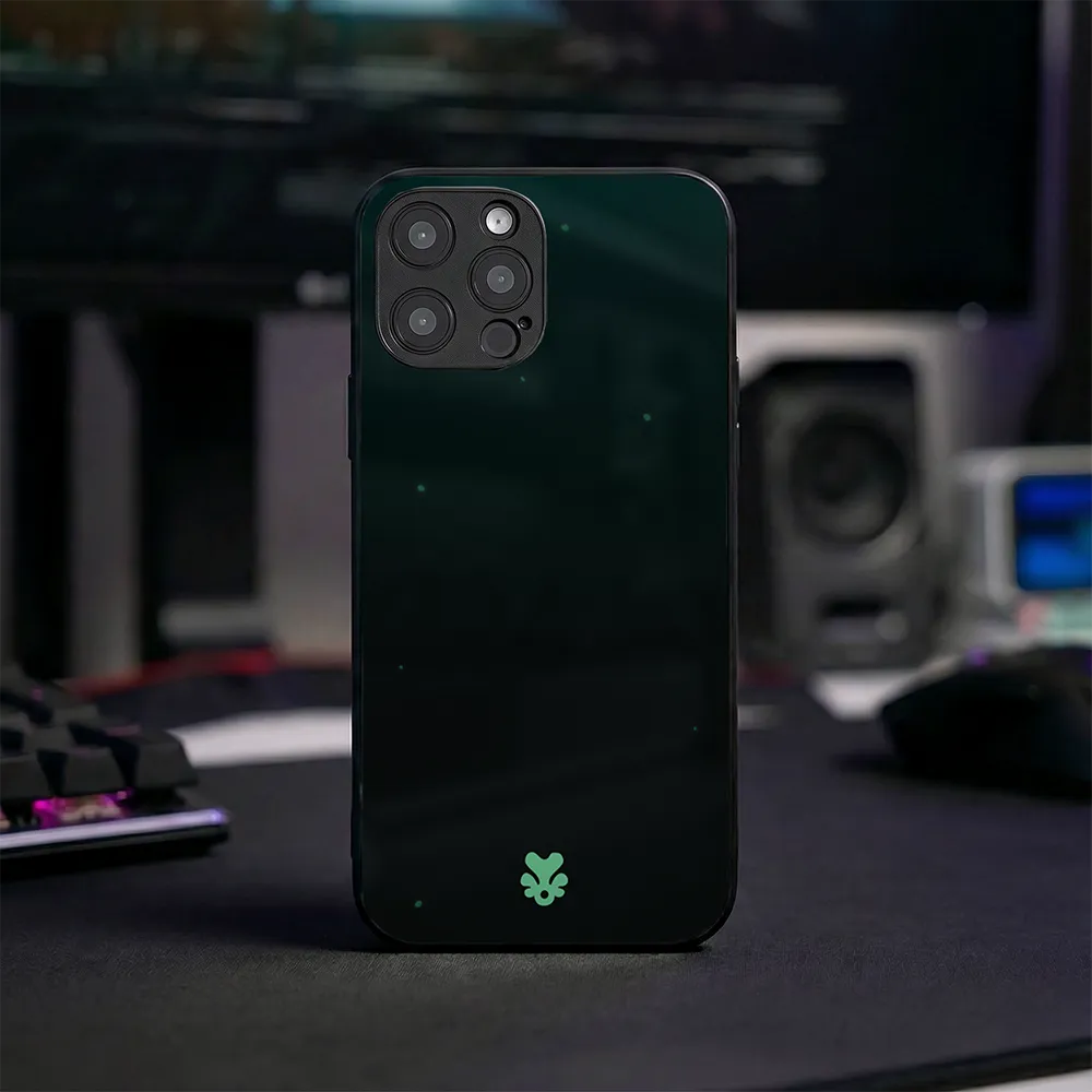 Glass Phone Case Minimalistic Shop Emblem