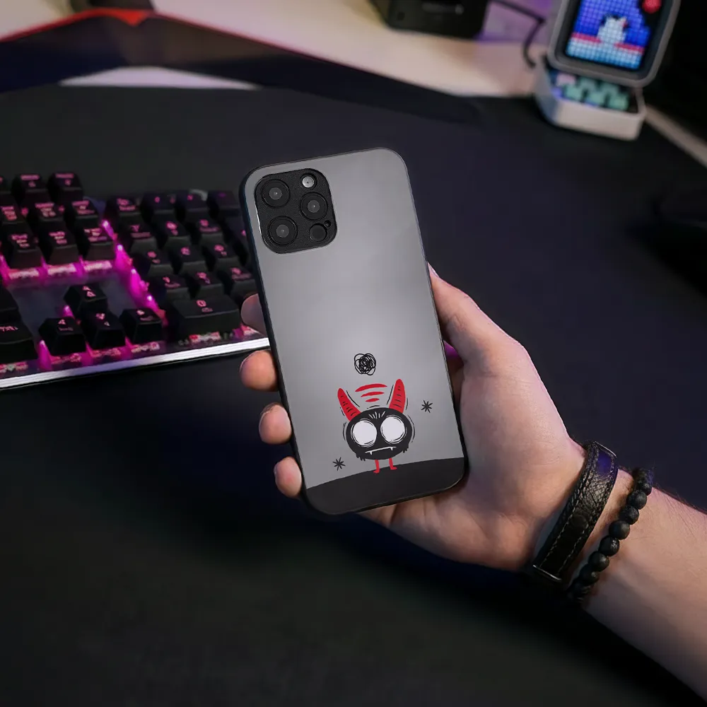 Glass Phone Case Overthinking Imp - Image 6