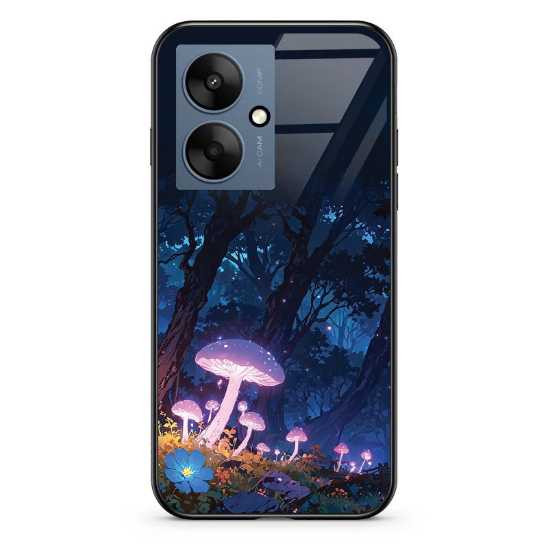 Glass Phone Case Purple Mushroom - Image 105