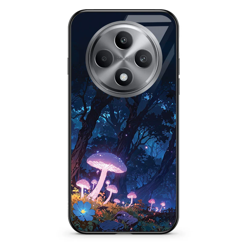 Glass Phone Case Purple Mushroom - Image 114