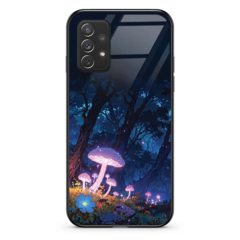 Glass Phone Case Purple Mushroom - Image 35