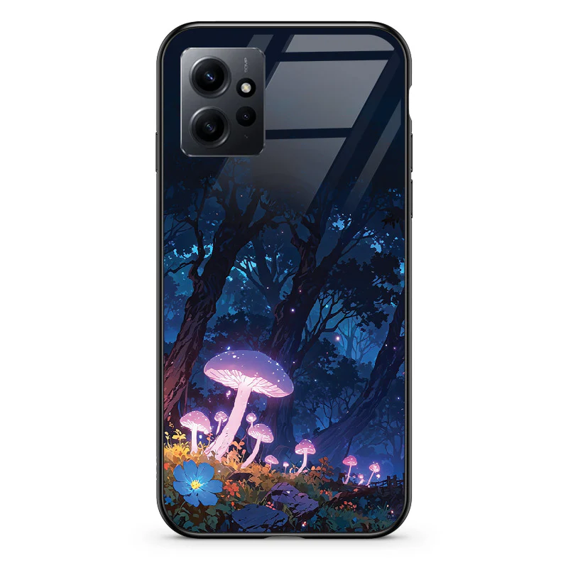 Glass Phone Case Purple Mushroom - Image 75