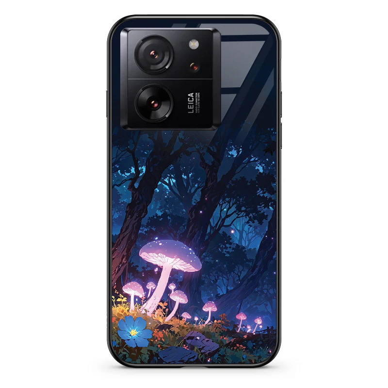 Glass Phone Case Purple Mushroom - Image 85