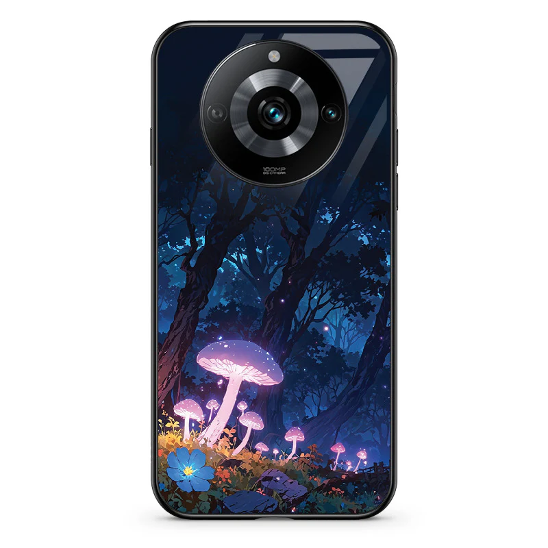 Glass Phone Case Purple Mushroom - Image 86
