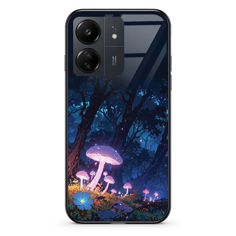 Glass Phone Case Purple Mushroom - Image 90