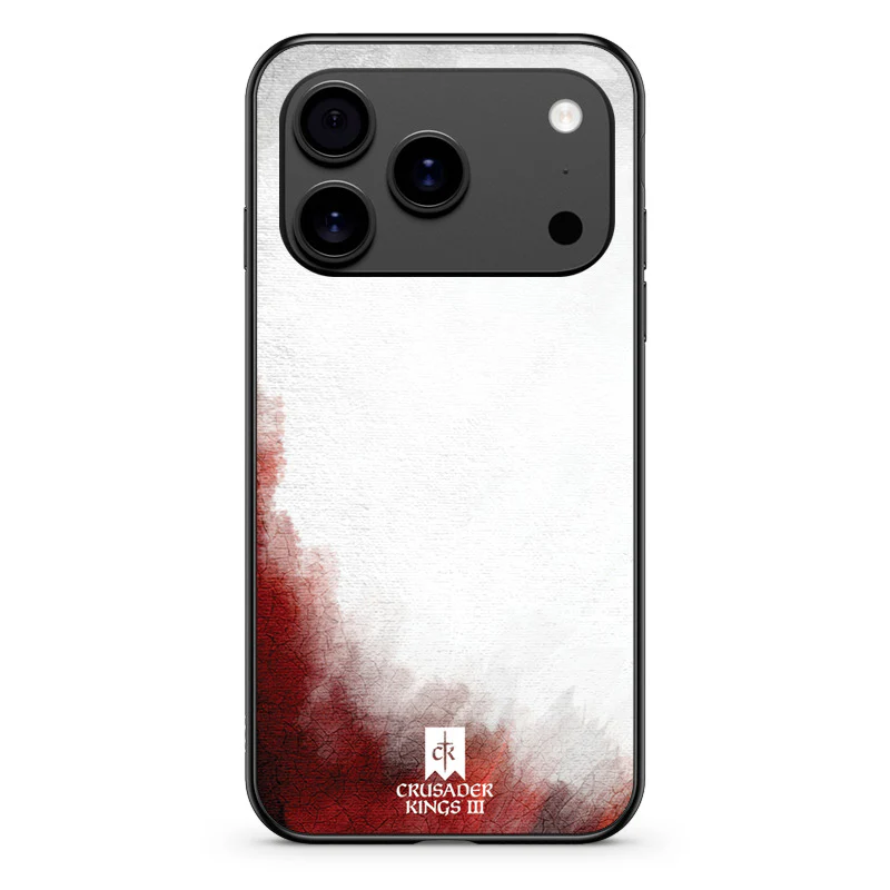 Glass Phone Case Red & White Banner - Image 133