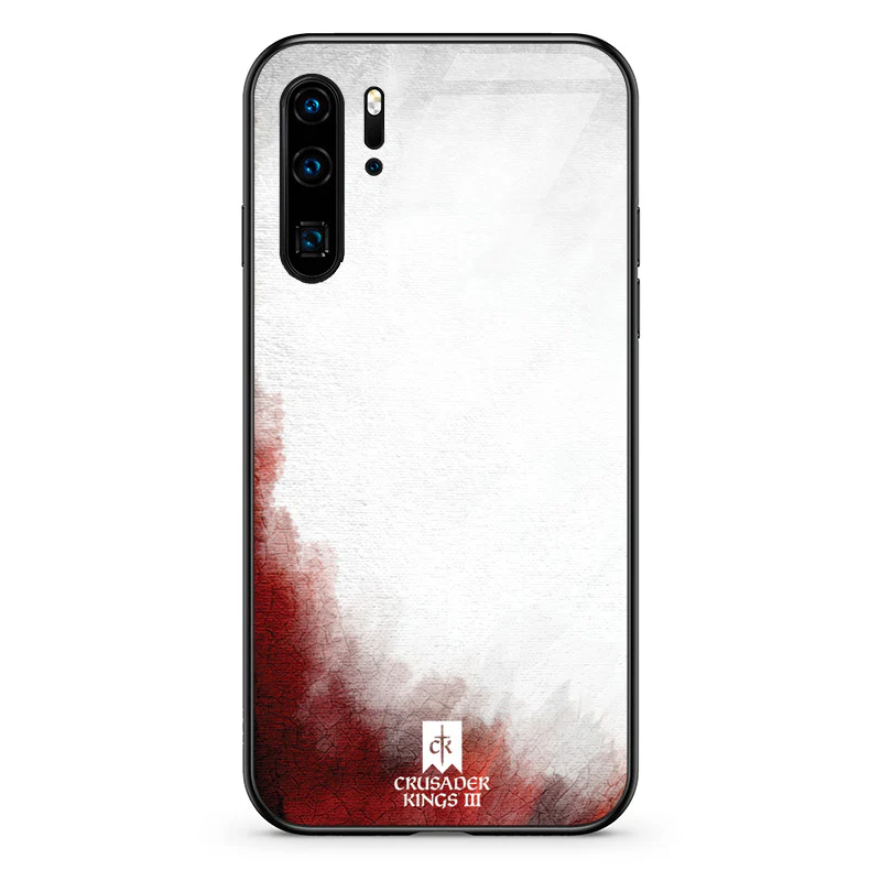 Glass Phone Case Red & White Banner - Image 21