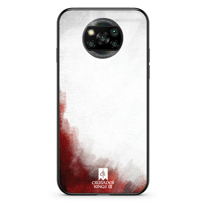 Glass Phone Case Red & White Banner - Image 89