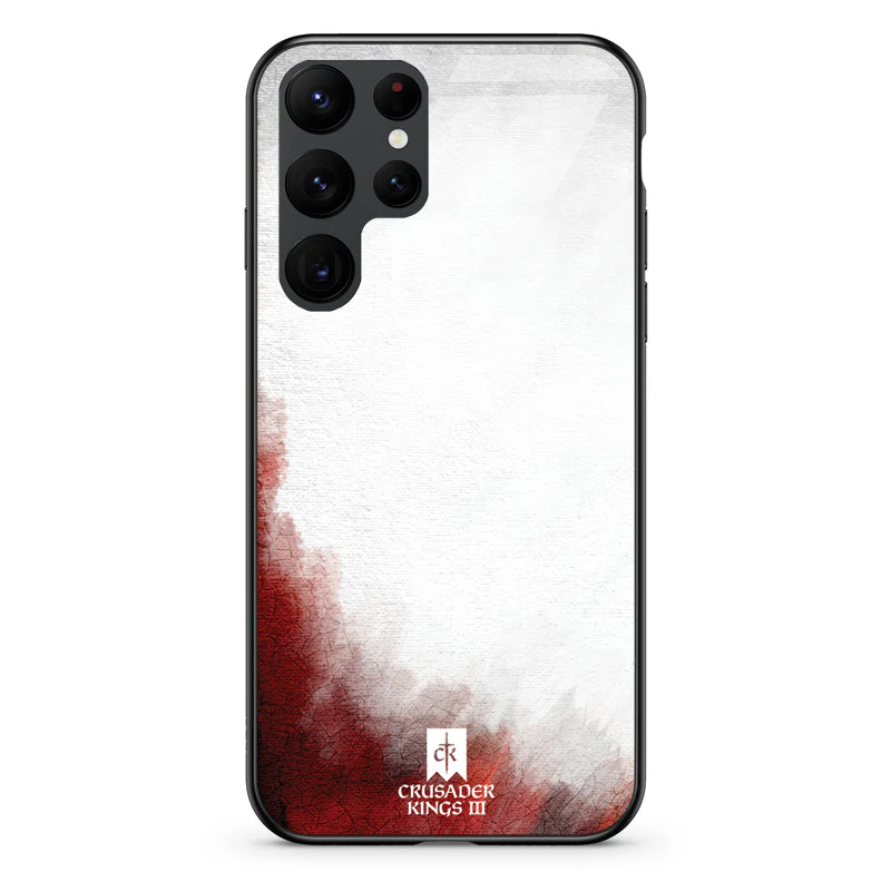 Glass Phone Case Red & White Banner - Image 95