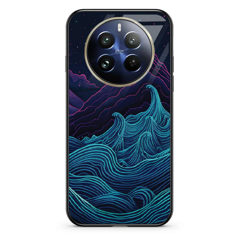 Glass Phone Case Retrowave Mountains - Image 102