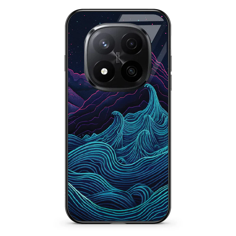 Glass Phone Case Retrowave Mountains - Image 120