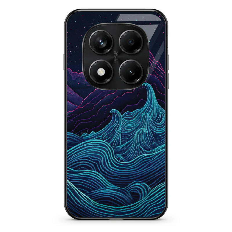 Glass Phone Case Retrowave Mountains - Image 121