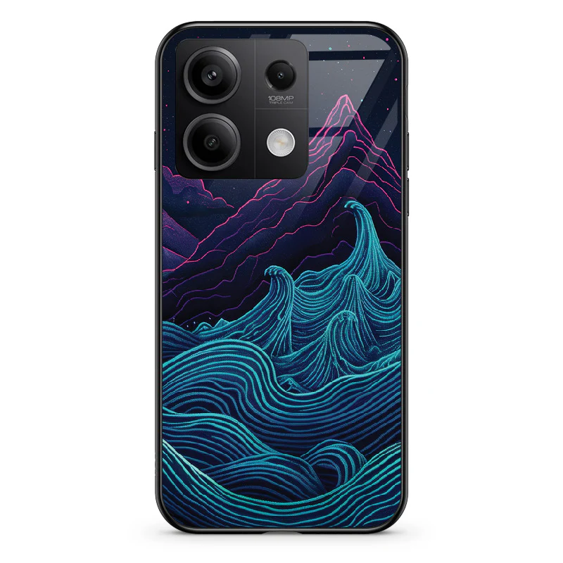 Glass Phone Case Retrowave Mountains - Image 14