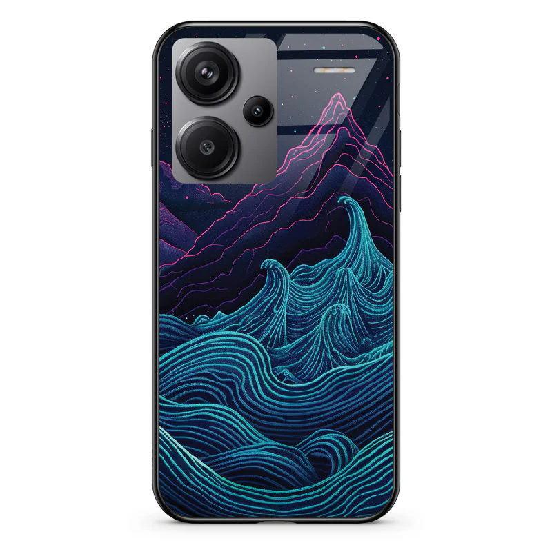 Glass Phone Case Retrowave Mountains - Image 16