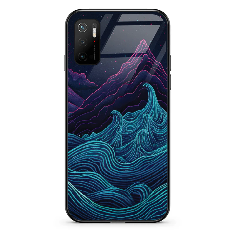 Glass Phone Case Retrowave Mountains - Image 17
