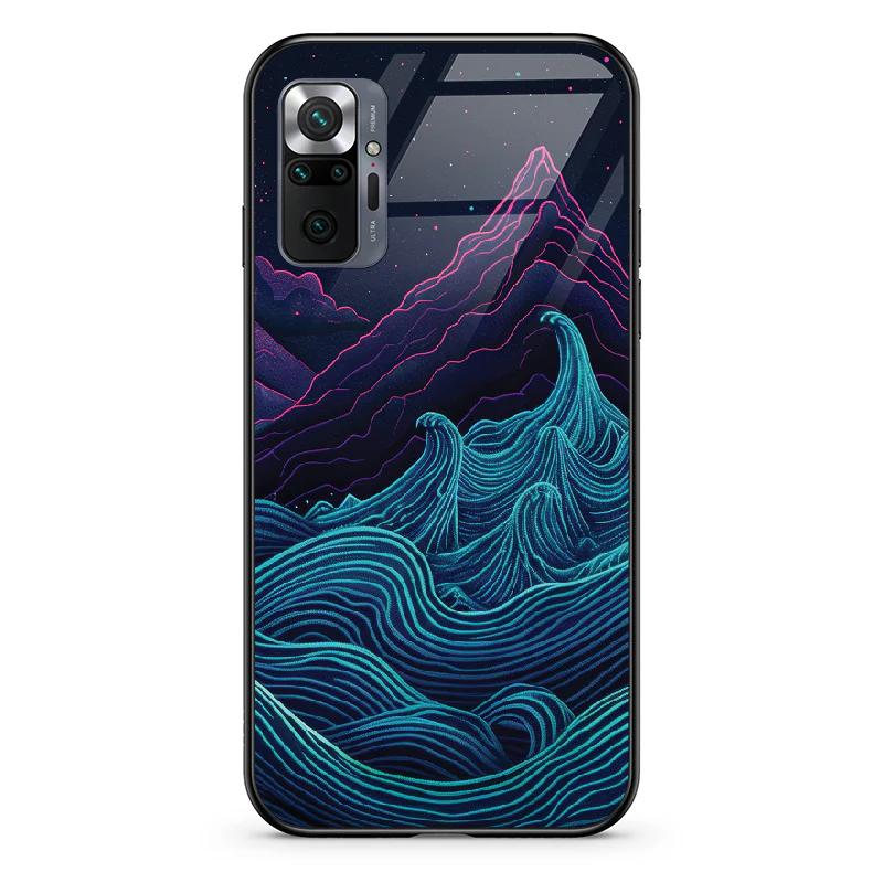 Glass Phone Case Retrowave Mountains - Image 18