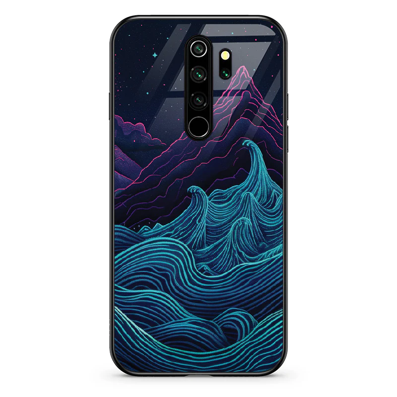 Glass Phone Case Retrowave Mountains - Image 19
