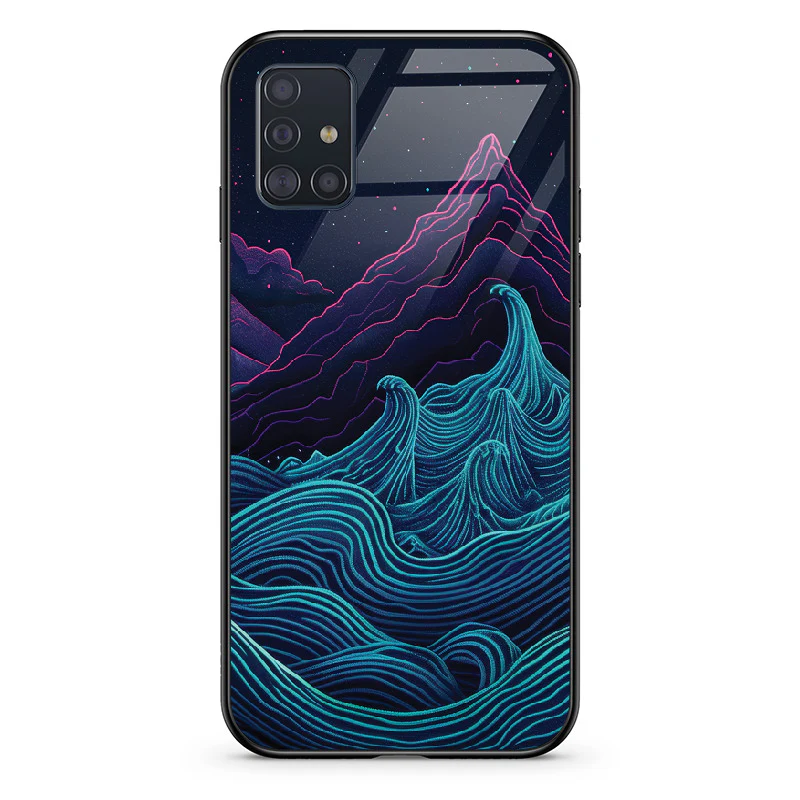 Glass Phone Case Retrowave Mountains - Image 25