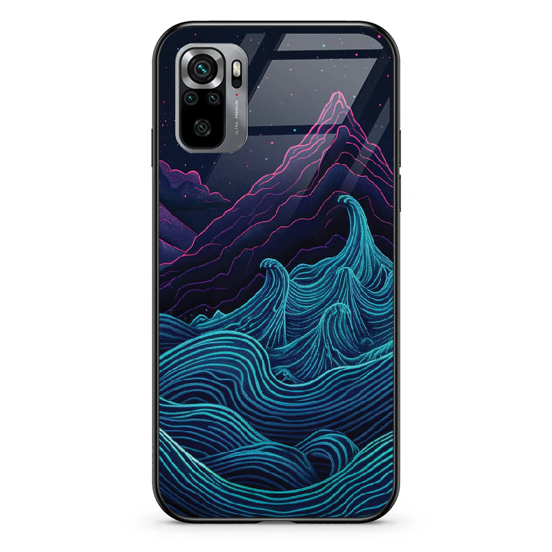 Glass Phone Case Retrowave Mountains - Image 34