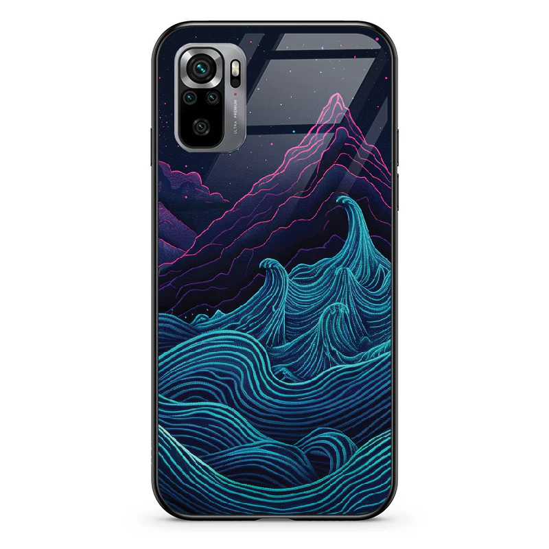 Glass Phone Case Retrowave Mountains - Image 47