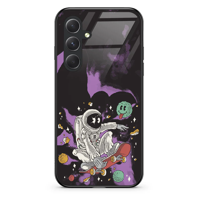 Glass Phone Case Skater Astronaut - Image 123