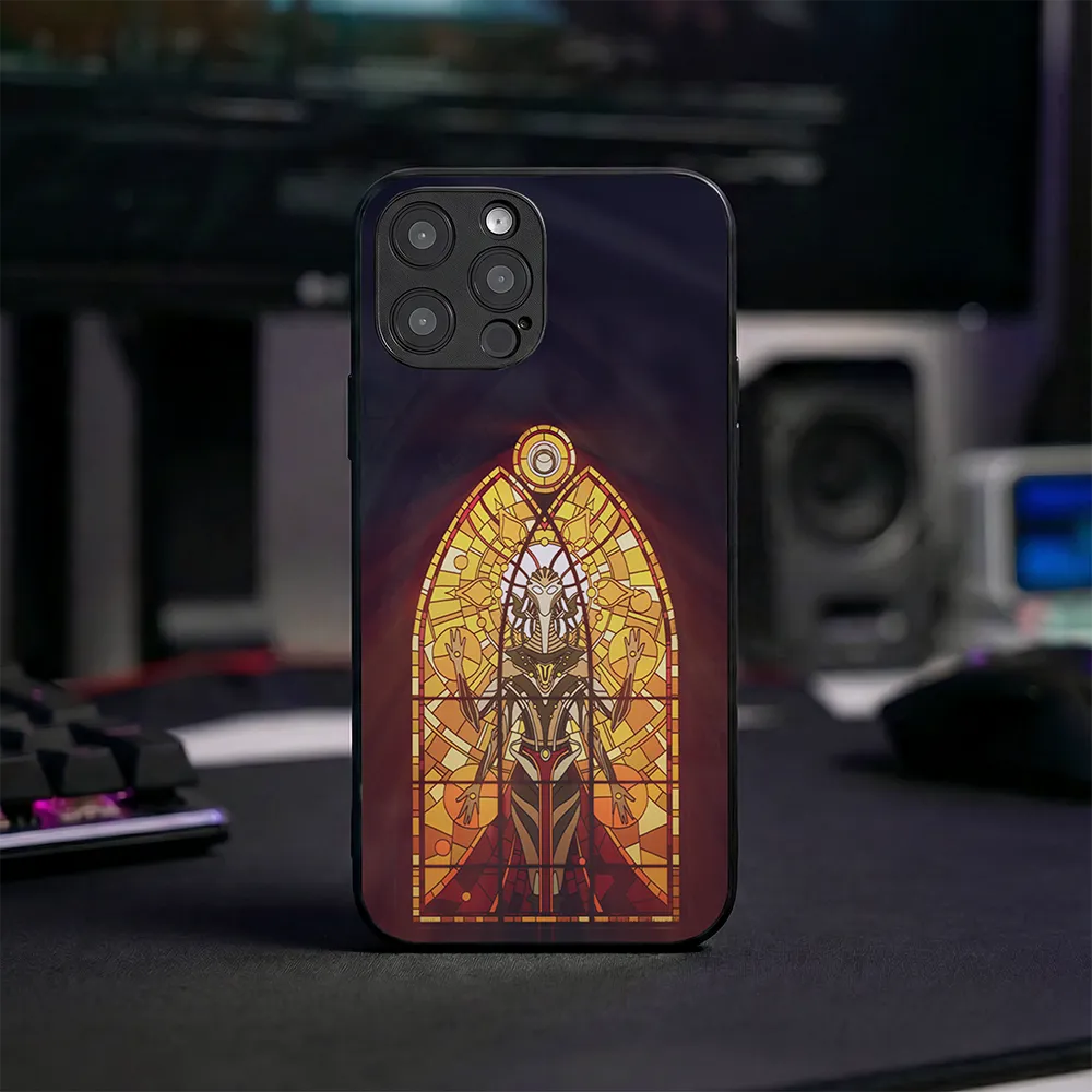 Glass Phone Case Synth Queen