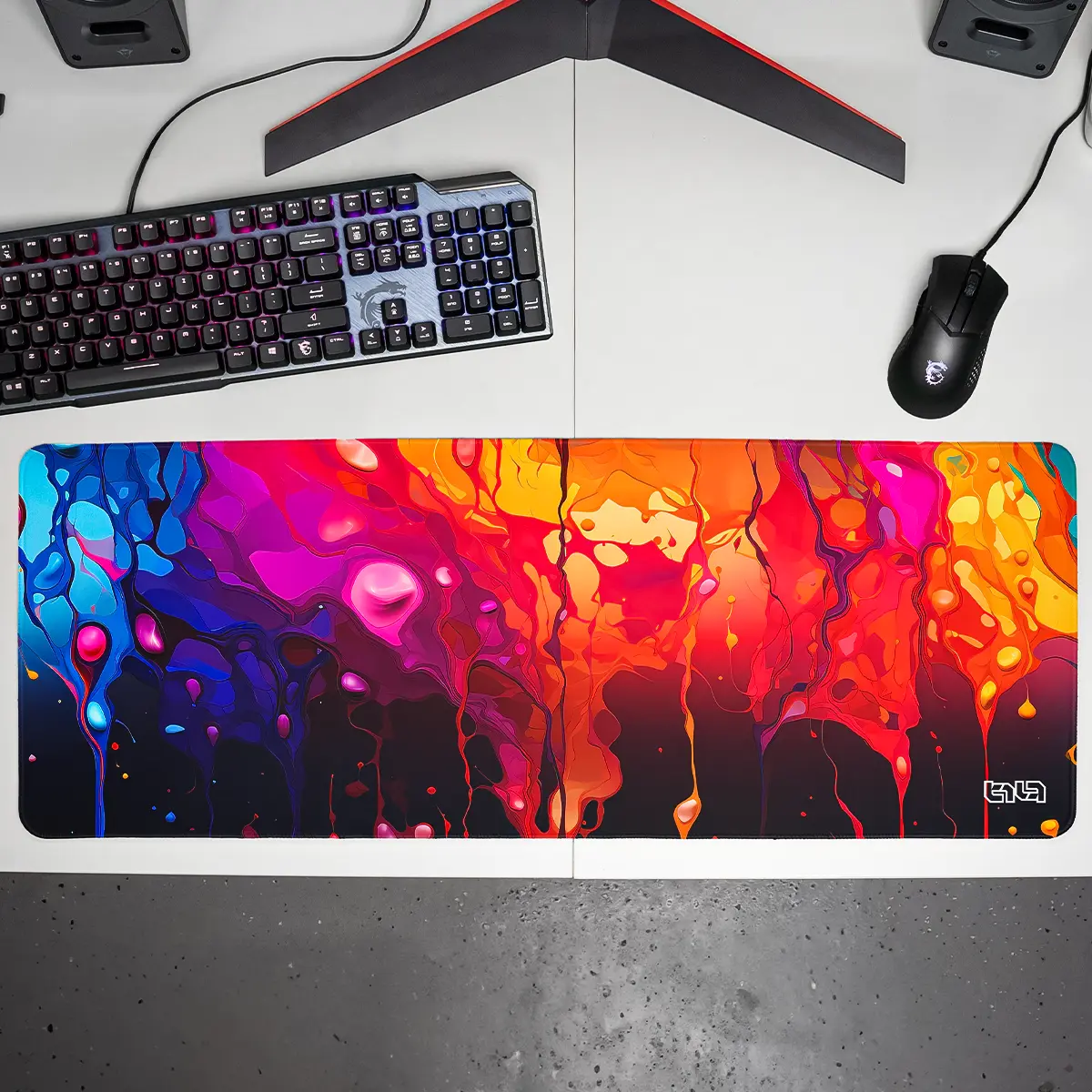 Mousepad Colorful Droplets - Image 12