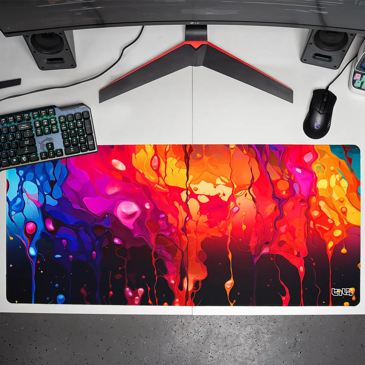Mousepad Colorful Droplets - Image 7