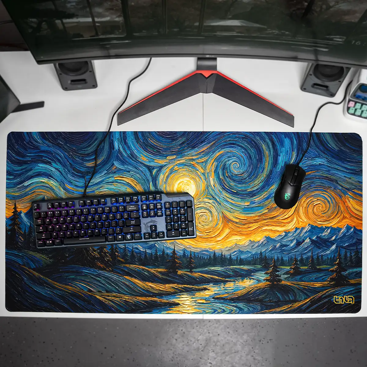 Mousepad Night Star Swirls - Image 6