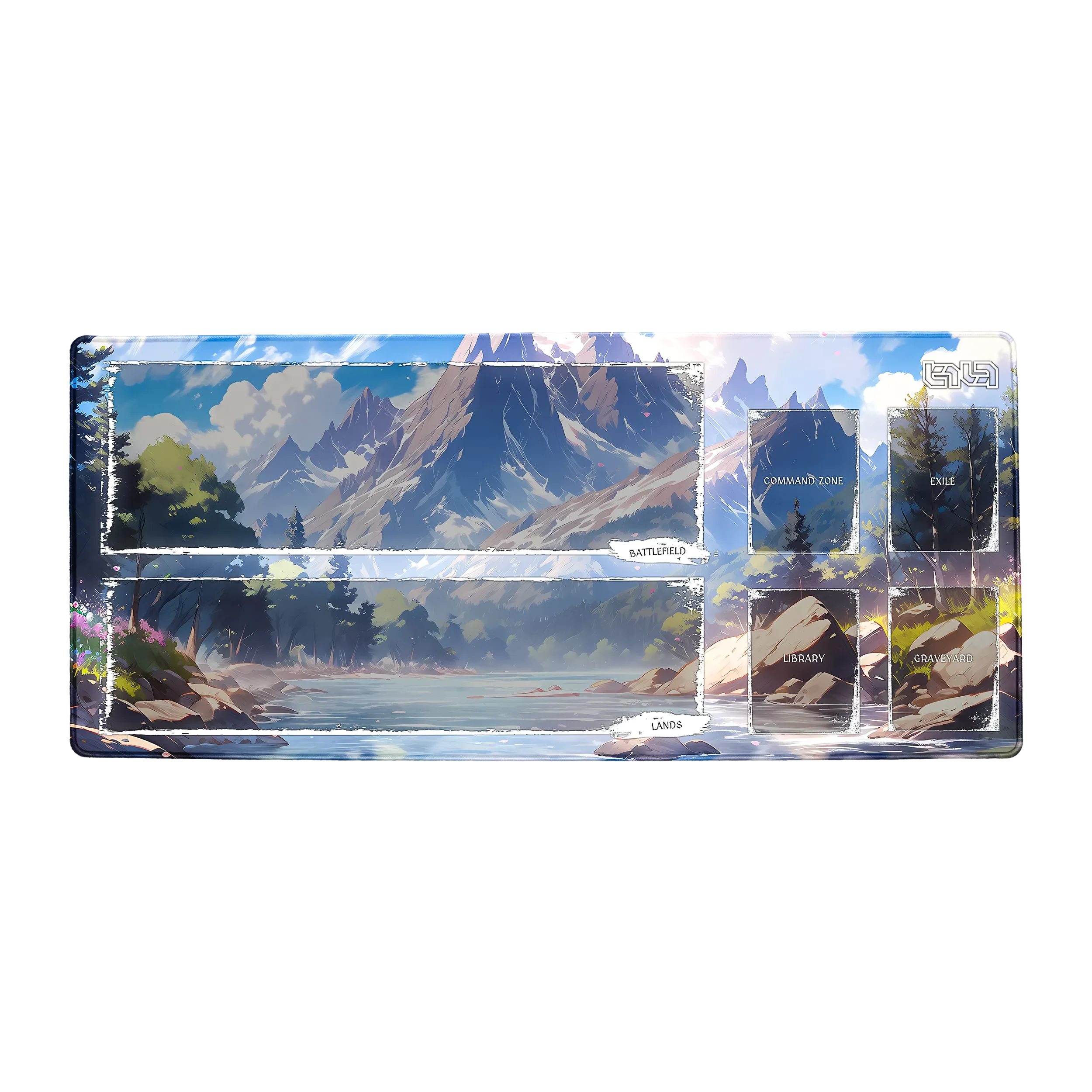 TCG Mat Magic The Gathering Mountain River - Image 2