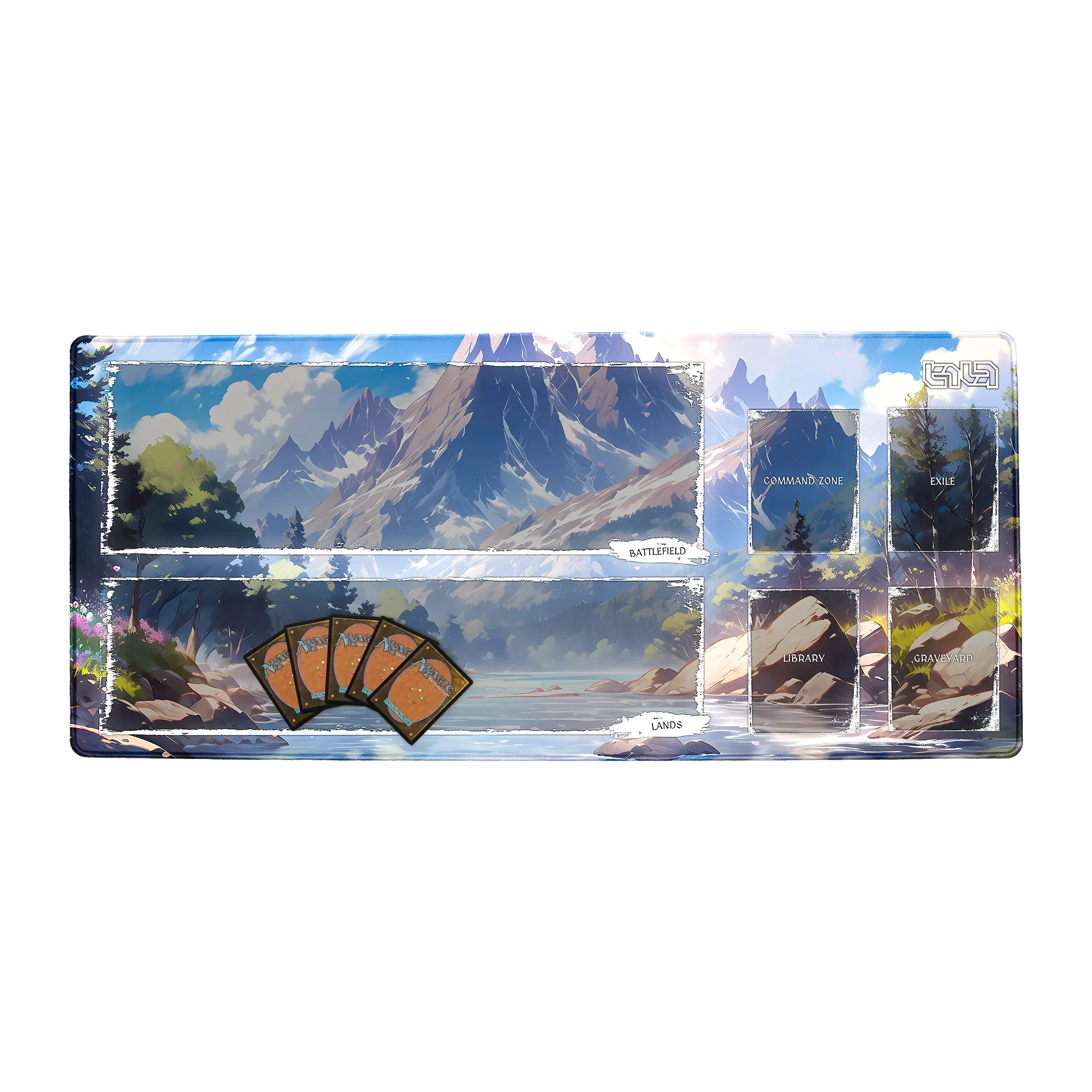 TCG Mat Magic The Gathering Mountain River - Image 5