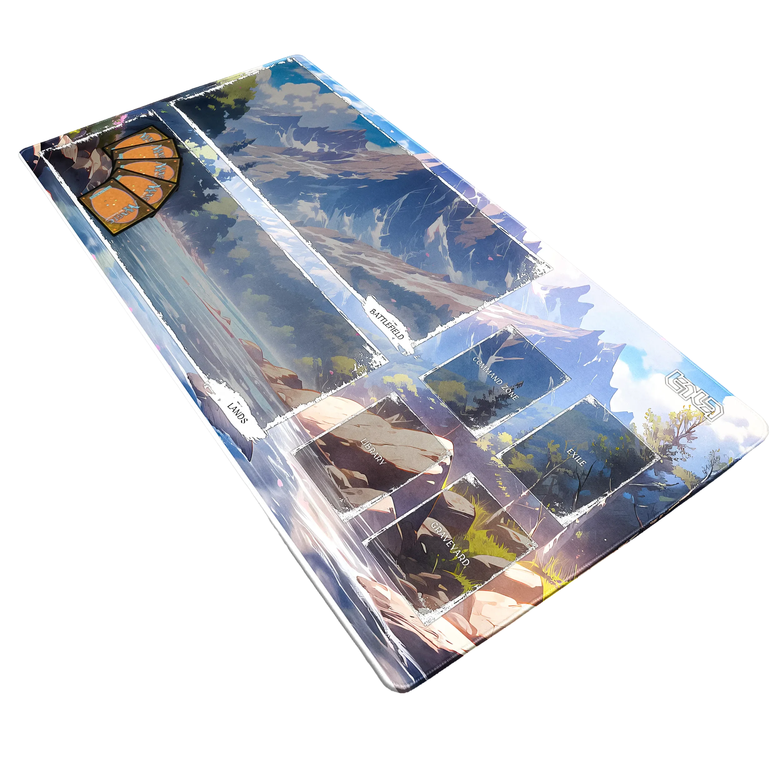 TCG Mat Magic The Gathering Mountain River - Image 8